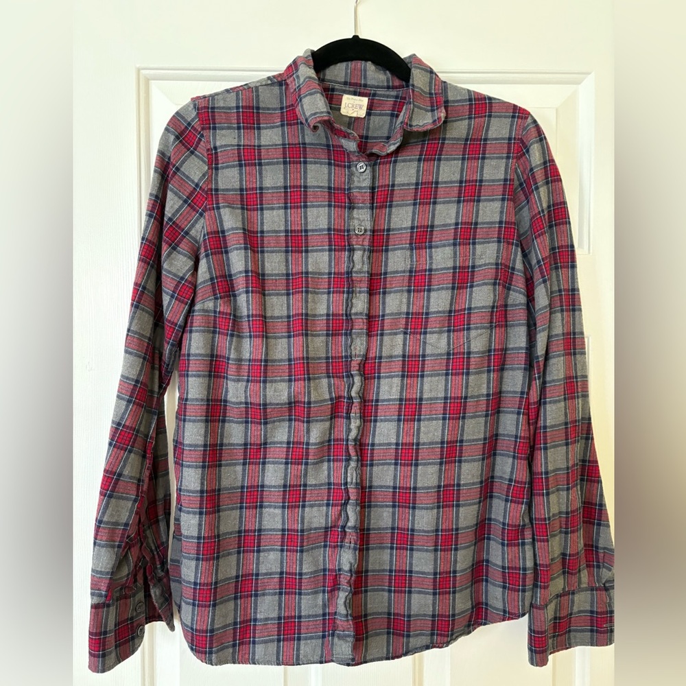 JCrew Plaid Button-Up Shirt